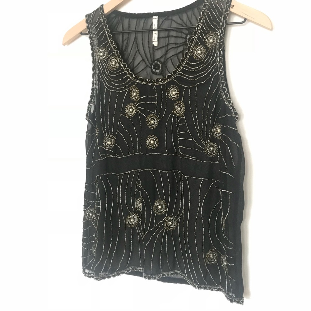 Anthropologie Willow & Clay Beaded Tank 💫